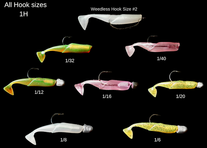 FROFFBAITS : 2" White Weasel [6 pack]